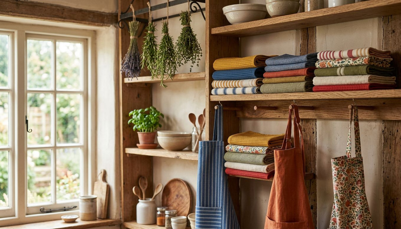 Tabliers, torchons… quand le linge de cuisine devient tendance